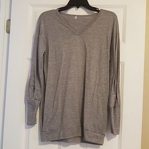 Grey long sleeve top, bundle only!